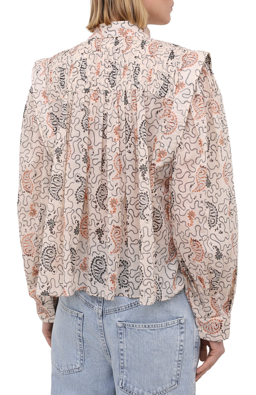 Хлопковая блузка ISABEL MARANT ETOILE, арт. HT1664-21P031E/VEGA, фото 4