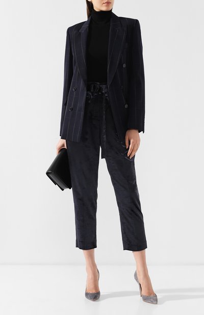 Бархатные брюки с поясом BRUNELLO CUCINELLI, арт. MA088P6776, фото 2