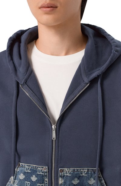 Хлопковая толстовка DSQUARED2 темно-синего цвета по цене 69950 руб., арт. S74HG0190/D25028, фото 5 Хлопковая толстовка DSQUARED2, арт. S74HG0190/D25028, фото 5
