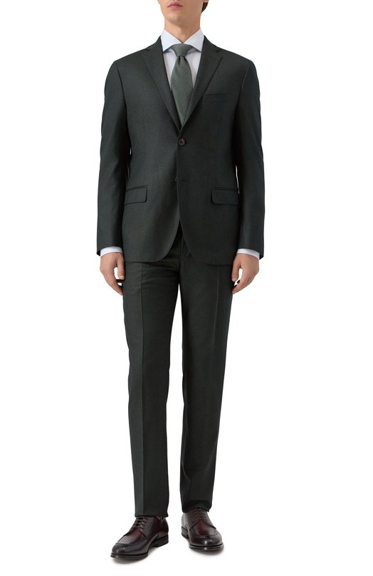 Хлопковая сорочка Zegna 9MS0BA/R801043A8 Голубой  9MS0BA/R801043A8 Фото 2