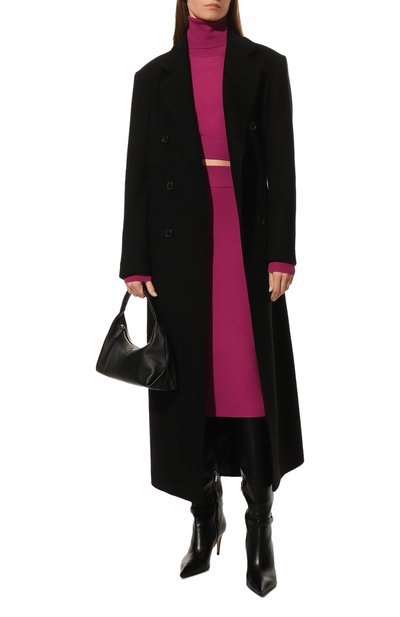 Шерстяная юбка AND THE BRAND розового цвета по цене 35000 руб., арт. W23-SK011-1602-604, фото 2 Шерстяная юбка AND THE BRAND, арт. W23-SK011-1602-604, фото 2