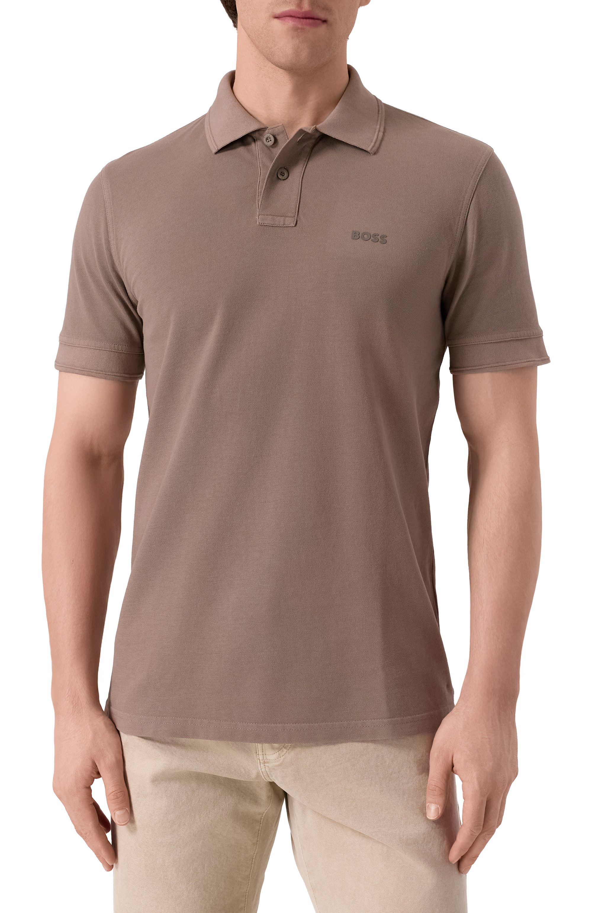 Хлопковое поло BOSS ORANGE, арт. 50507813, фото 3