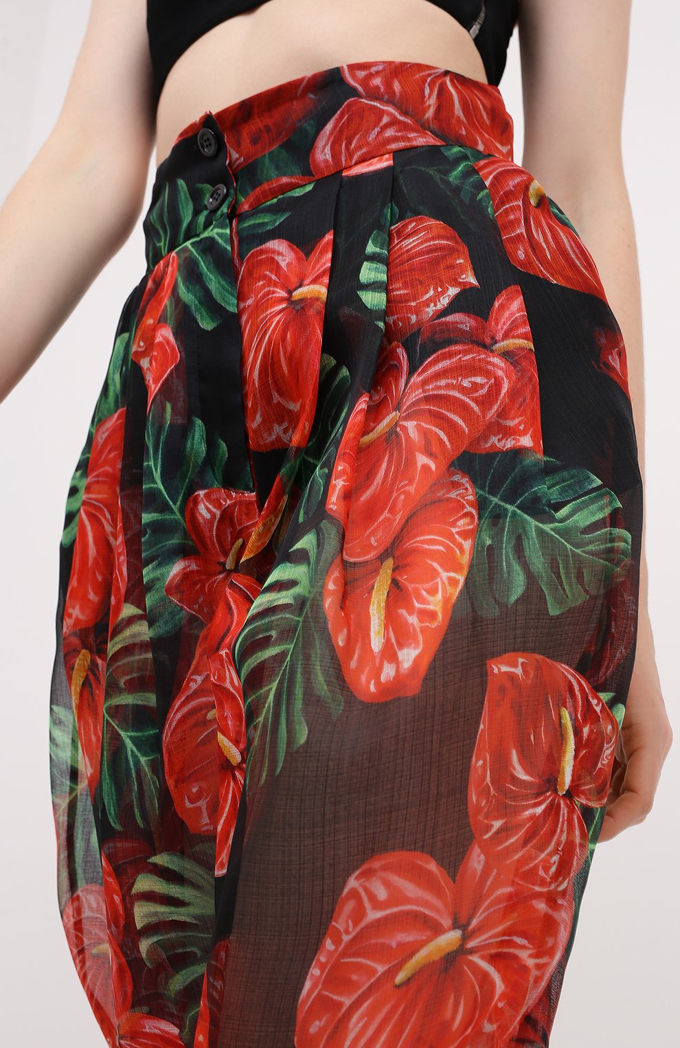 Шелковые брюки DOLCE & GABBANA, арт. FTBS1T/IS1D0, фото 5