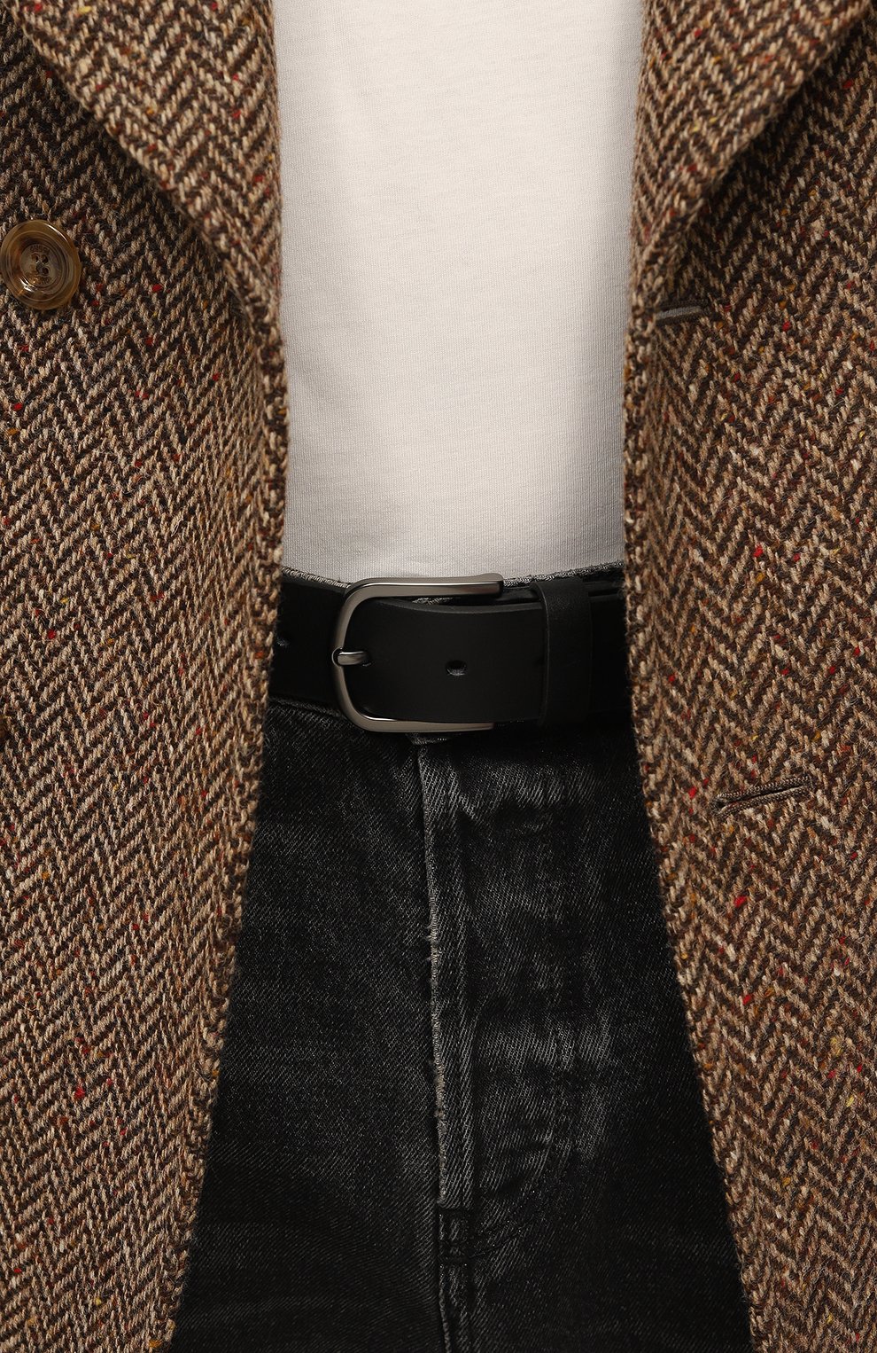 Кожаный ремень HUGO черного цвета по цене 6700 руб., арт. 50486666, фото 2 Кожаный ремень HUGO, арт. 50486666, фото 2