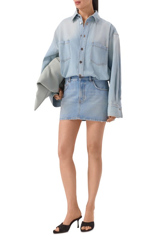 Джинсовое платье Haikure HEW10024DF134L0828/TATUM LIPARI BLUE. Голубой  HEW10024DF134L0828/TATUM LIPARI BLUE. Фото 2