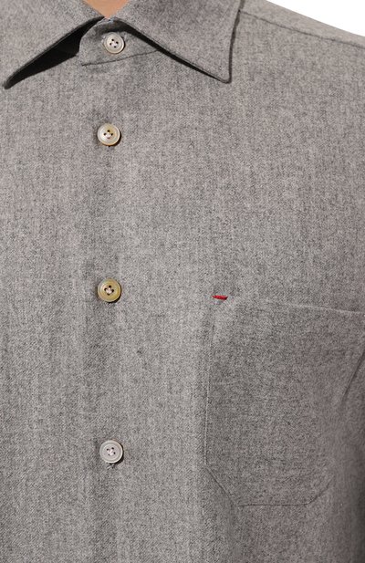 Шерстяная рубашка KITON, арт. UMCNERK0131C06, фото 5