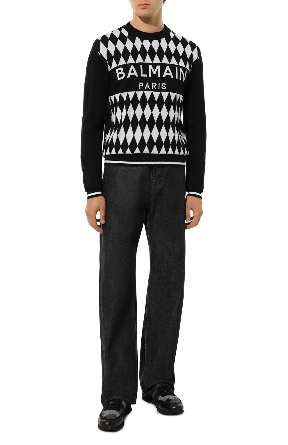 Шерстяной джемпер BALMAIN, арт. DH1KD000/KG95, фото 2