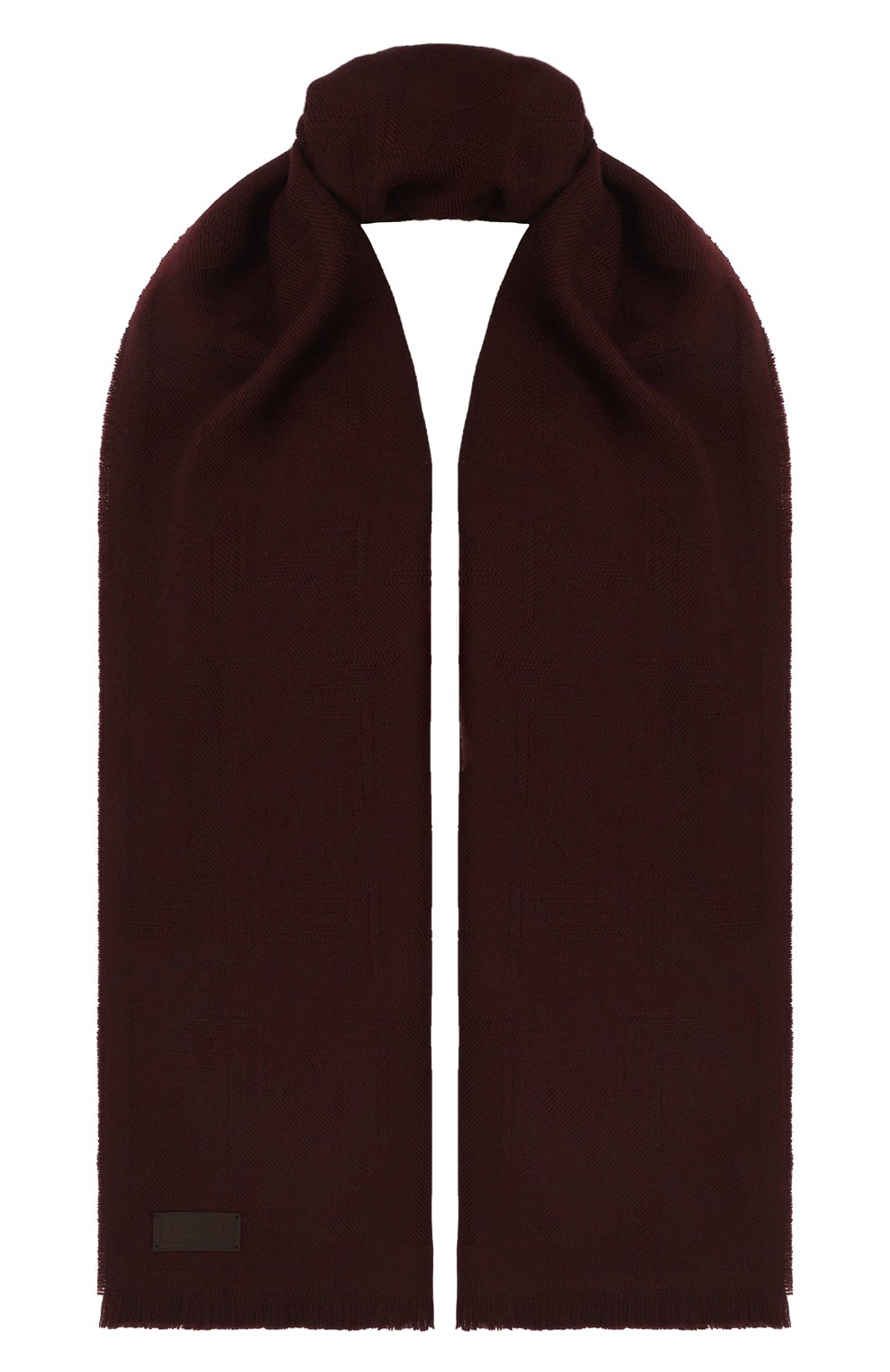 Шерстяной шарф CANALI бордового цвета по цене 18450 руб., арт. 06/TF00269, фото 1 Шерстяной шарф CANALI, арт. 06/TF00269, фото 1