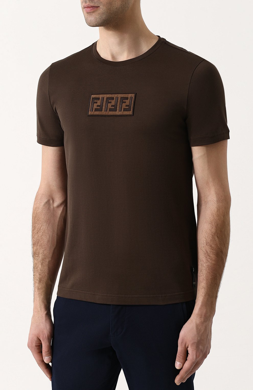 Хлопковая футболка с принтом FENDI, арт. FY0894 A28U, фото 3