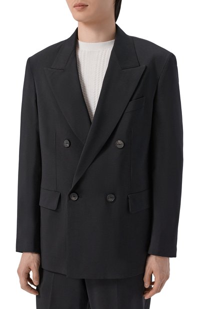 Шерстяной пиджак HEVO черного цвета по цене 76450 руб., арт. R0DIS/L755, фото 3 Шерстяной пиджак HEVO, арт. R0DIS/L755, фото 3