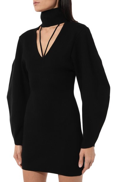 Платье из вискозы ANDREADAMO черного цвета по цене 81800 руб., арт. ADPF23DR12770473, фото 3 Платье из вискозы ANDREADAMO, арт. ADPF23DR12770473, фото 3