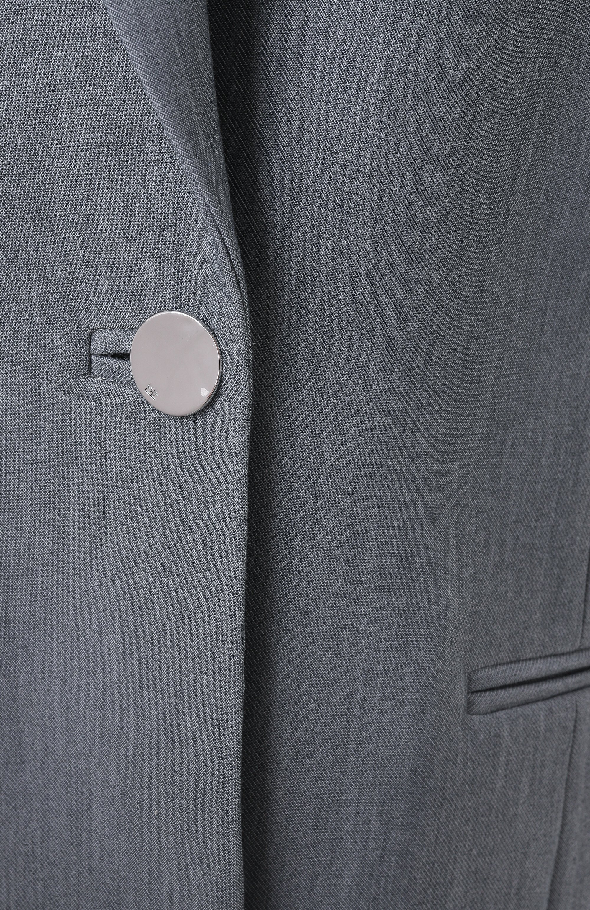 Жакет GANNI серого цвета по цене 61550 руб., арт. W0109/6871, фото 7 Жакет GANNI, арт. W0109/6871, фото 7