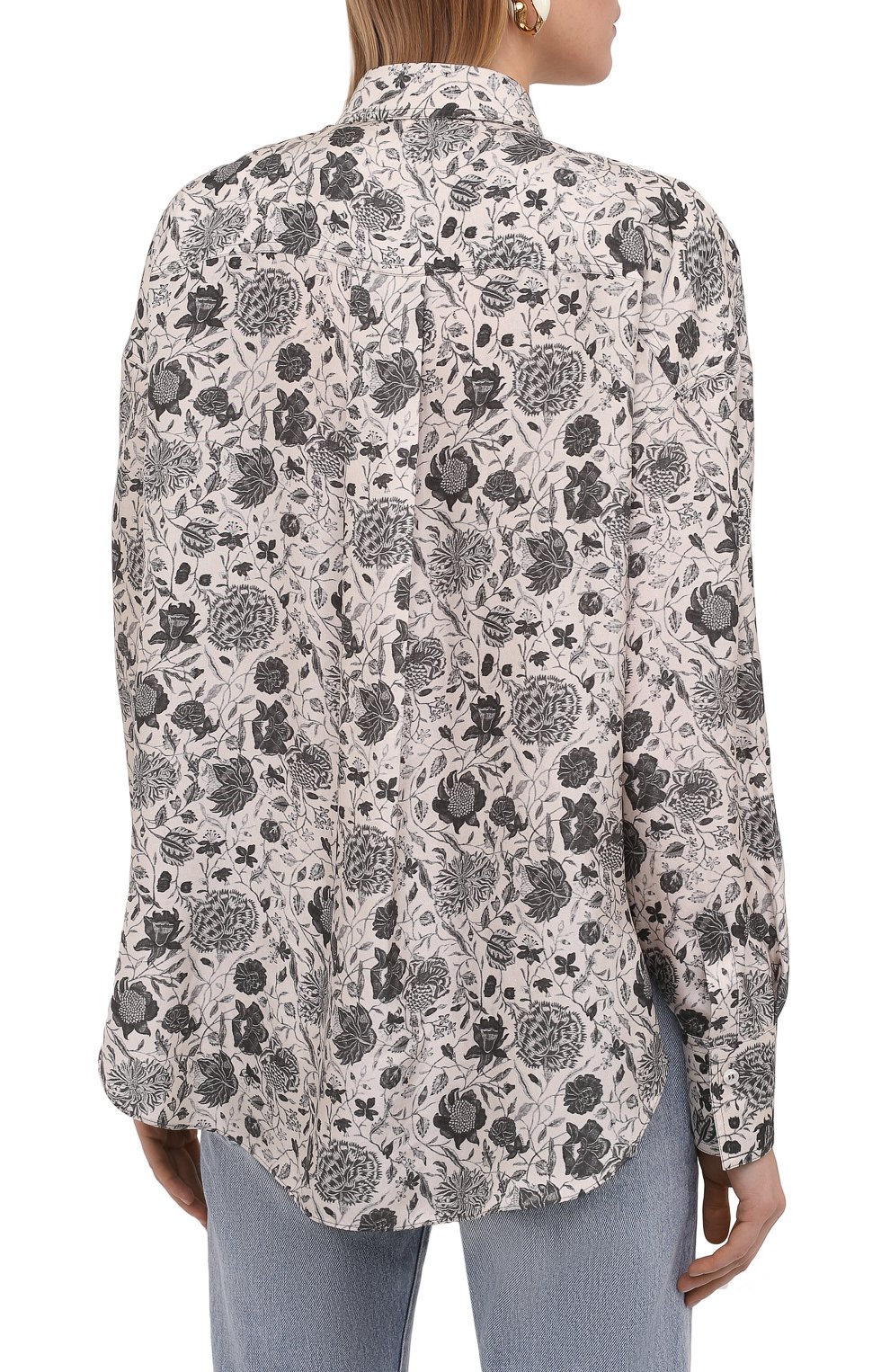 Шелковая рубашка BRUNELLO CUCINELLI, арт. MD925RD306, фото 4