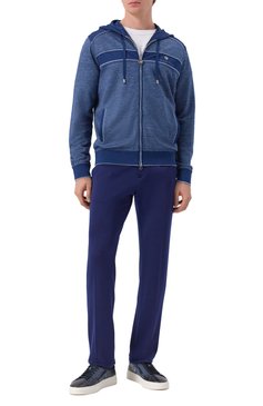 Мужские кожаные кеды double buckle SANTONI темно-синего цвета, арт. MBGG22068PNNTFG0 | Фото 2 (Материал внутренний: Натуральная кожа; Подошва: Массивная; Материал внешний: Натуральная кожа; Материал утеплителя: Без утеплителя; Стили: Классический; Кросс-КТ: Низкие; Автоматизация состава: Проставлено; Автоматизация ТО: Проставлено)