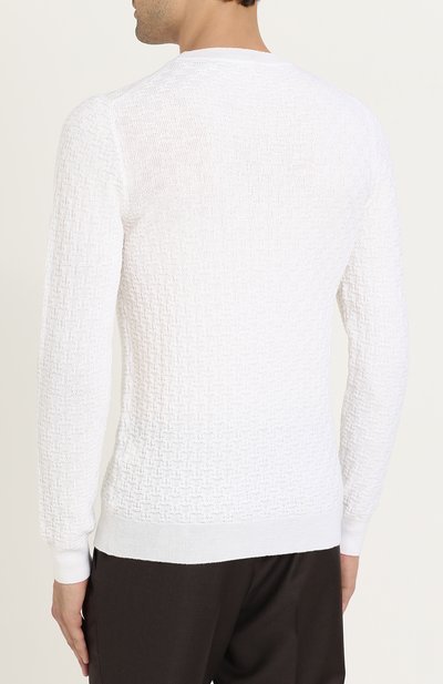 Шерстяной джемпер фактурной вязки FABRIZIO DEL CARLO, арт. CC2054, фото 4