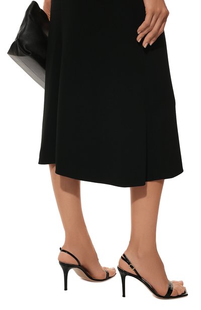 Кожаные босоножки ribbon stiletto 85 GIANVITO ROSSI, арт. G32201.85RIC.VERNER0, фото 3