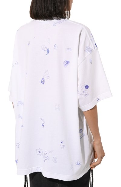 Хлопковая футболка VETEMENTS, арт. UE54TR320W, фото 4