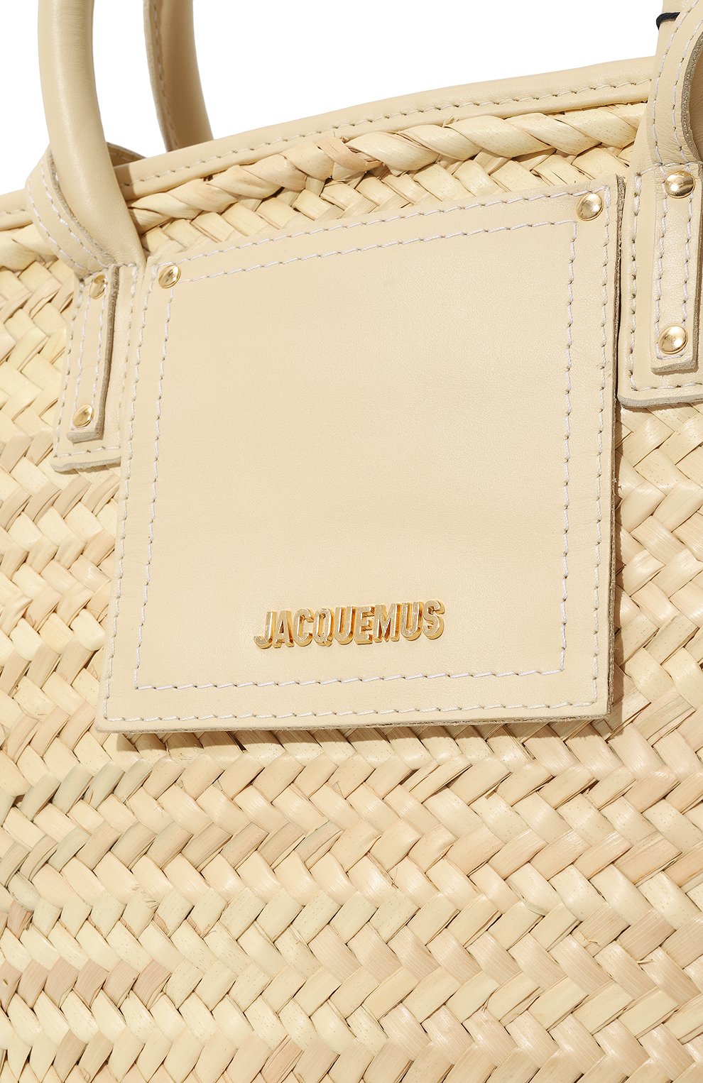Сумка le panier soleil JACQUEMUS кремового цвета по цене 64800 руб., арт. 23E/223BA045-3060, фото 3 Сумка le panier soleil JACQUEMUS, арт. 23E/223BA045-3060, фото 3