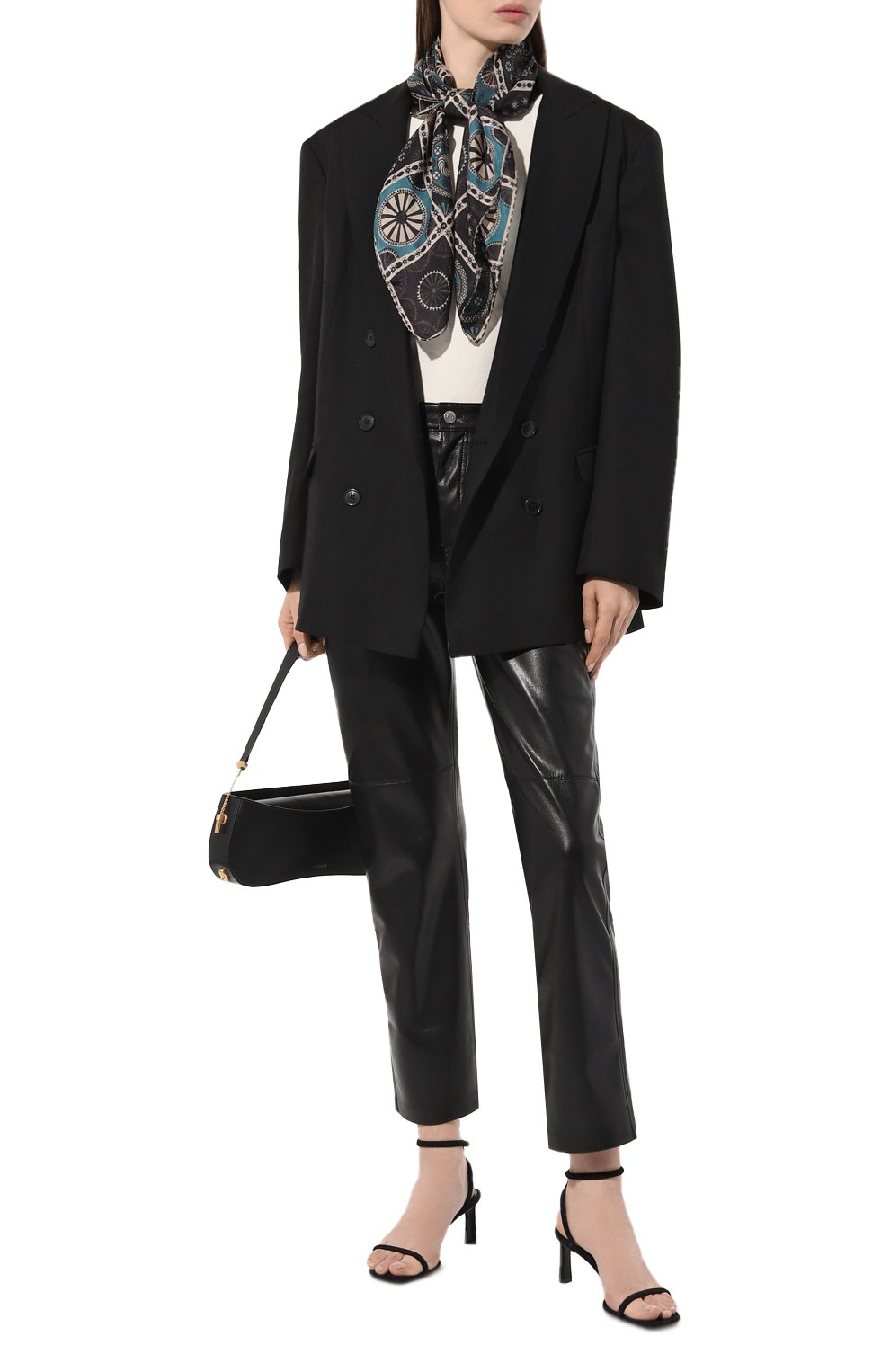 Шелковый платок византийский орнамент GOURJI, арт. T21VISBL7R/1, фото 2