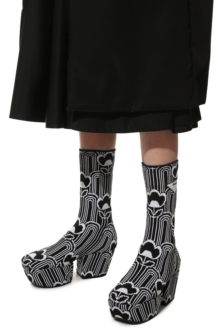 Текстильные сапоги PRADA, арт. 1WP146-3LG1-F0967-070, фото 3