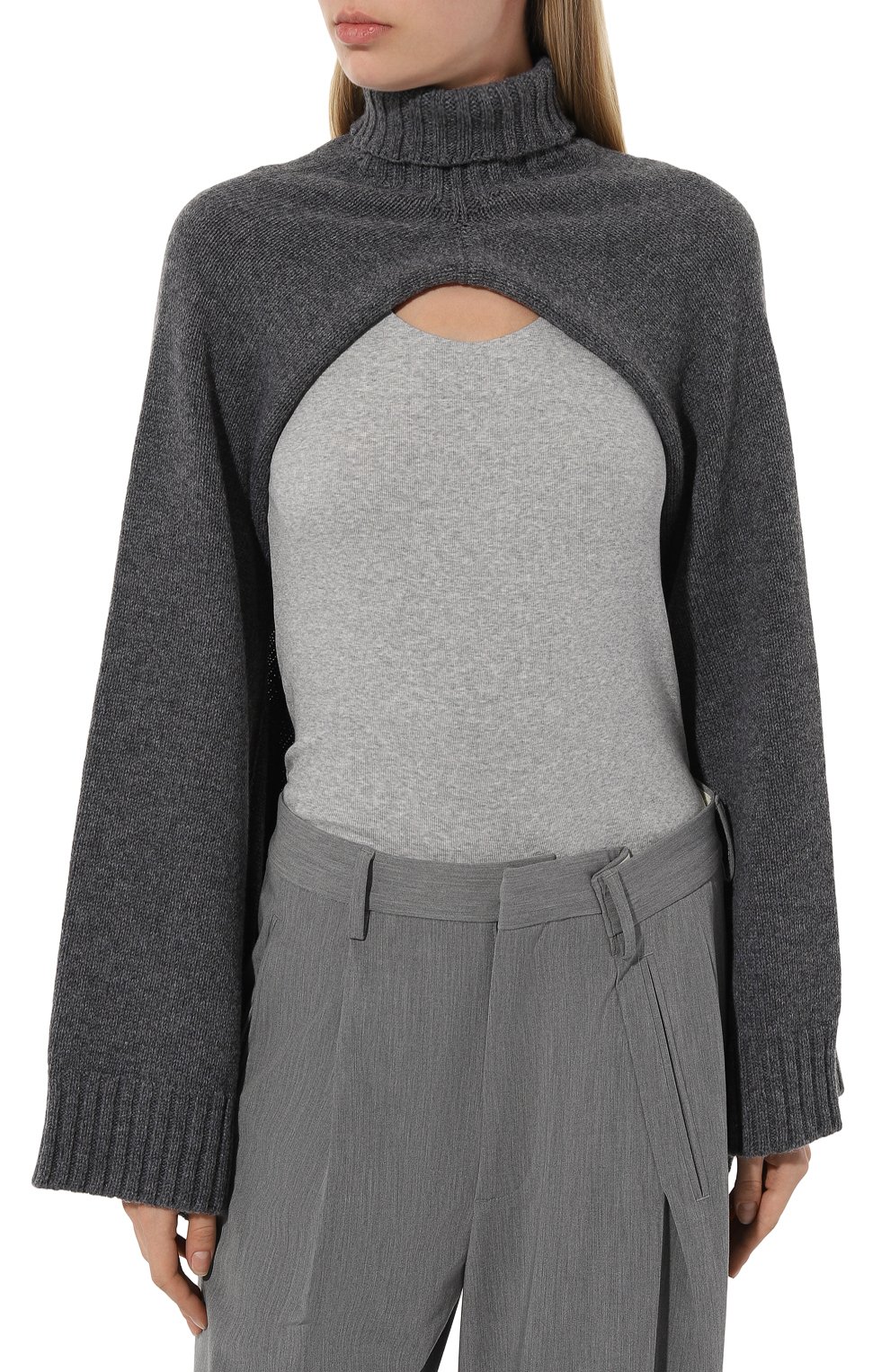 Шерстяной шарф-манишка JIL SANDER, арт. J02ZZ0105/J14513, фото 3