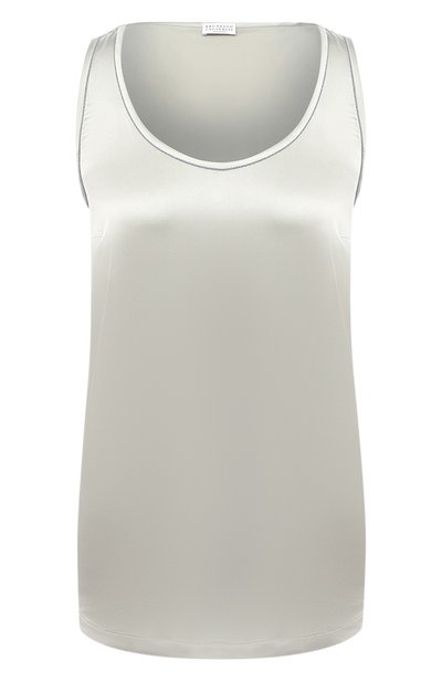 Женский атласный топ BRUNELLO CUCINELLI, арт. MPC59DE330