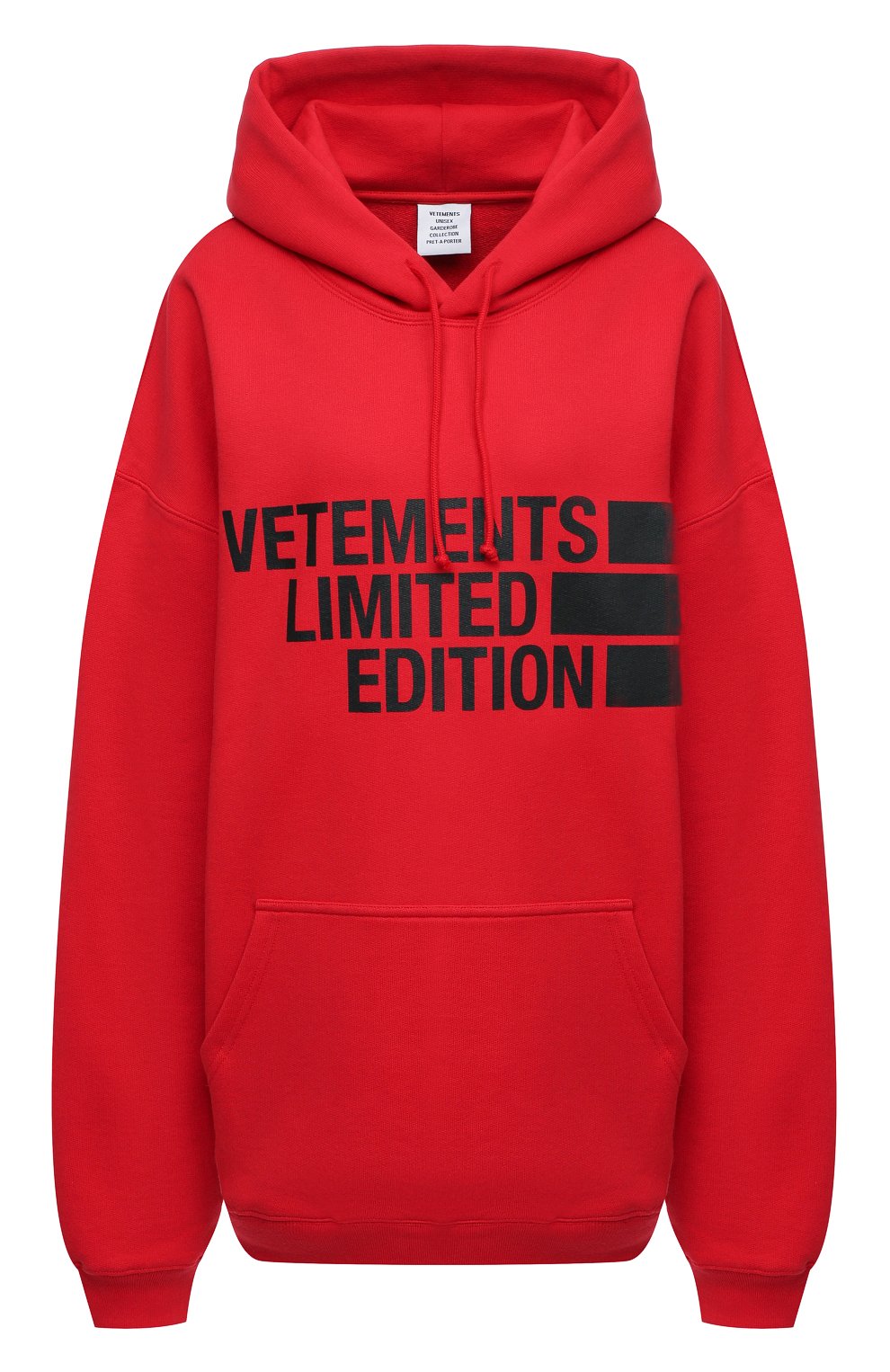 Хлопковое худи VETEMENTS, арт. UE51TR820R 1604/W, фото 1