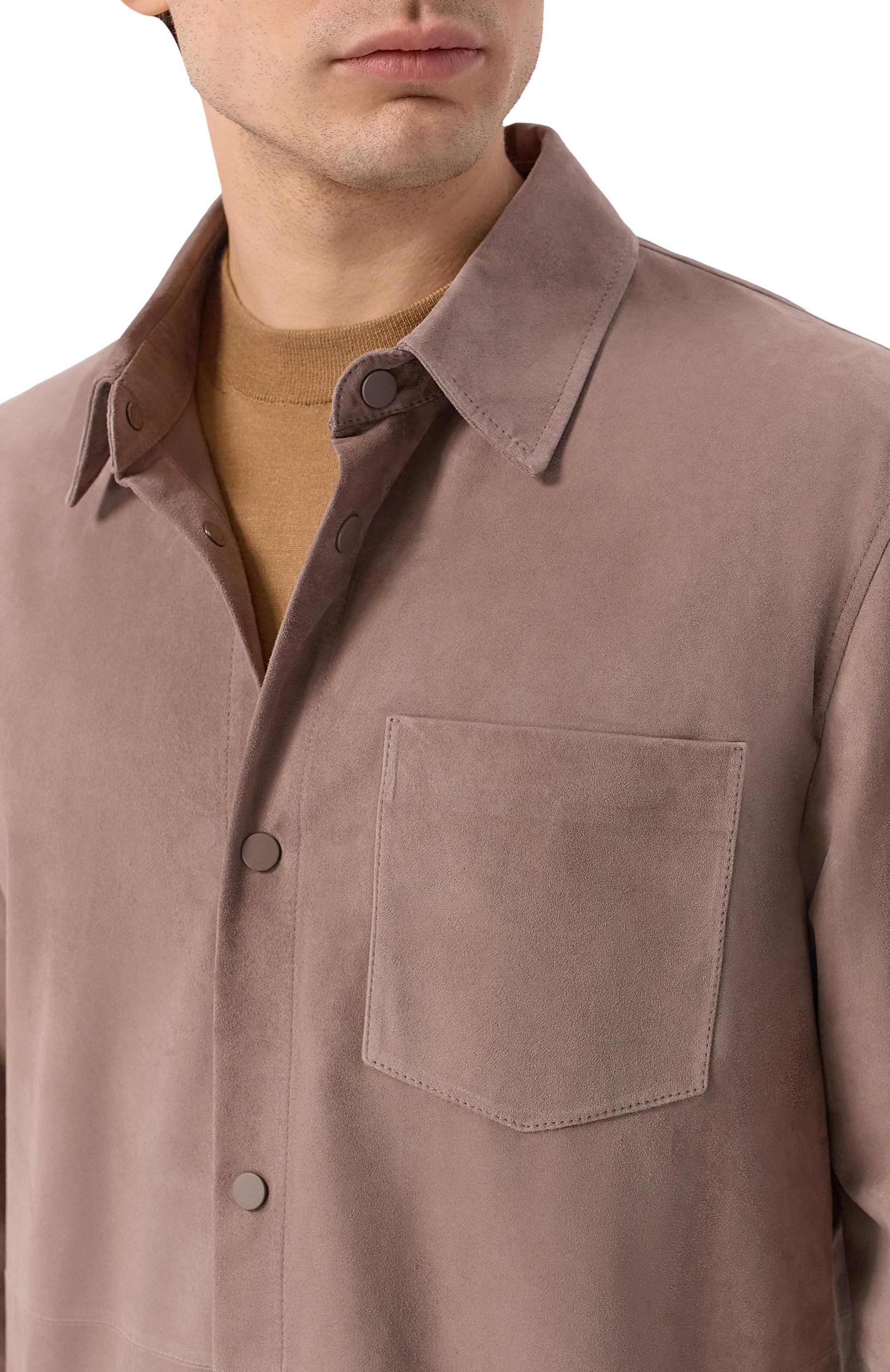 Замшевая рубашка MVST, арт. M26.2PM.L004/L010 SUEDE, фото 5