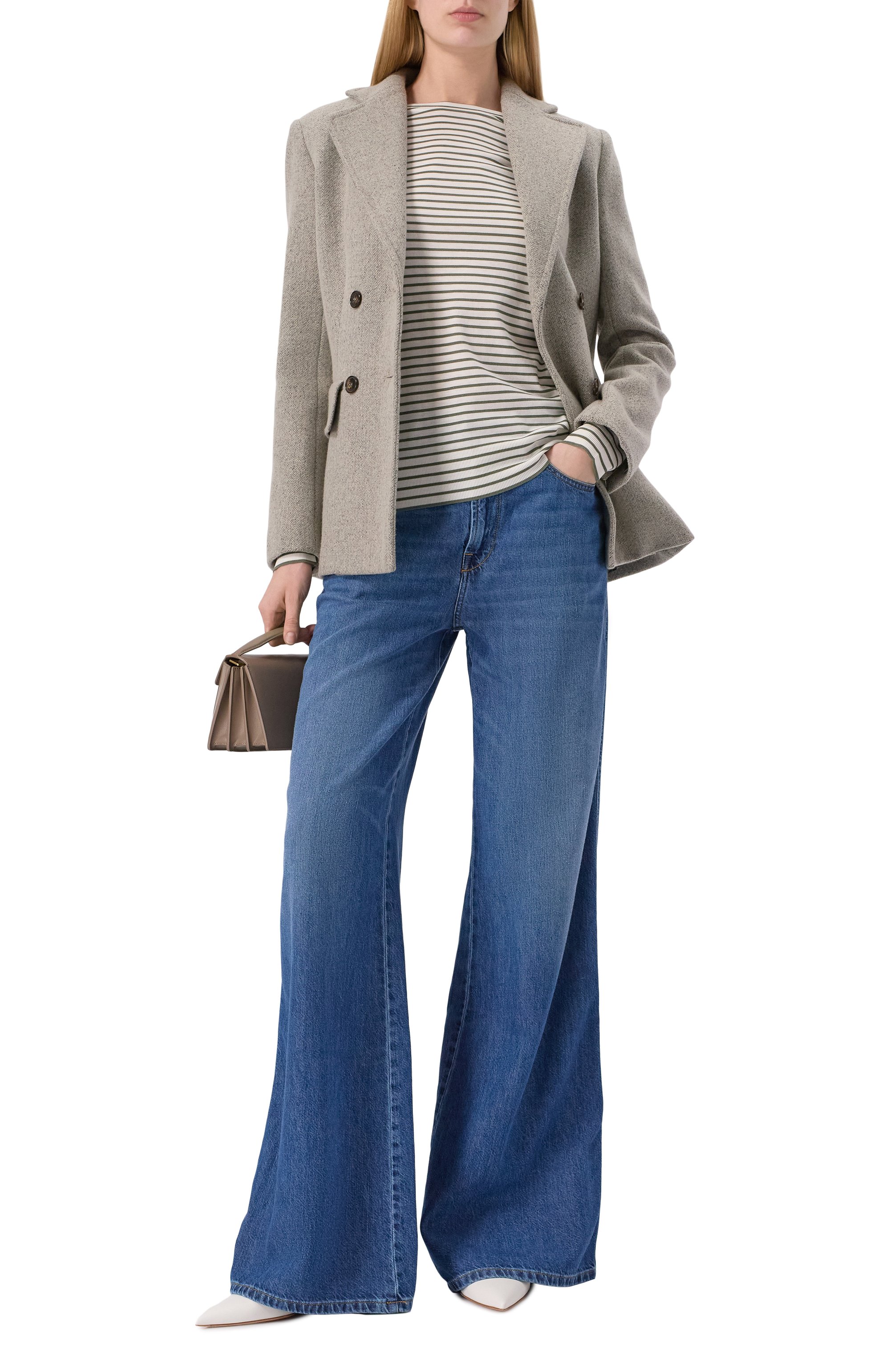 Лонгслив WINDSOR кремового цвета по цене 19150 руб., арт. 52 DT106 10017405/30045346, фото 2 Лонгслив WINDSOR, арт. 52 DT106 10017405/30045346, фото 2