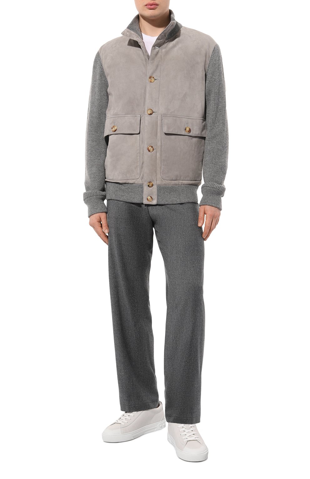 Комбинированный кардиган BRUNELLO CUCINELLI, арт. M0PCL1955, фото 2