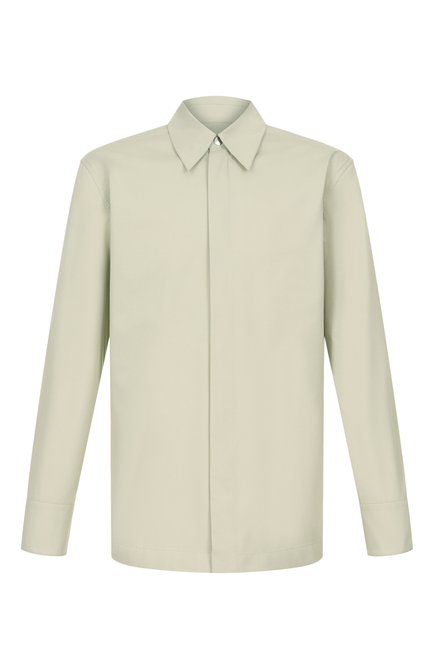 Мужская хлопковая рубашка JIL SANDER светло-зеленого цвета по цене 0 руб., арт. J22DL0295-J46192 | Фото 1
