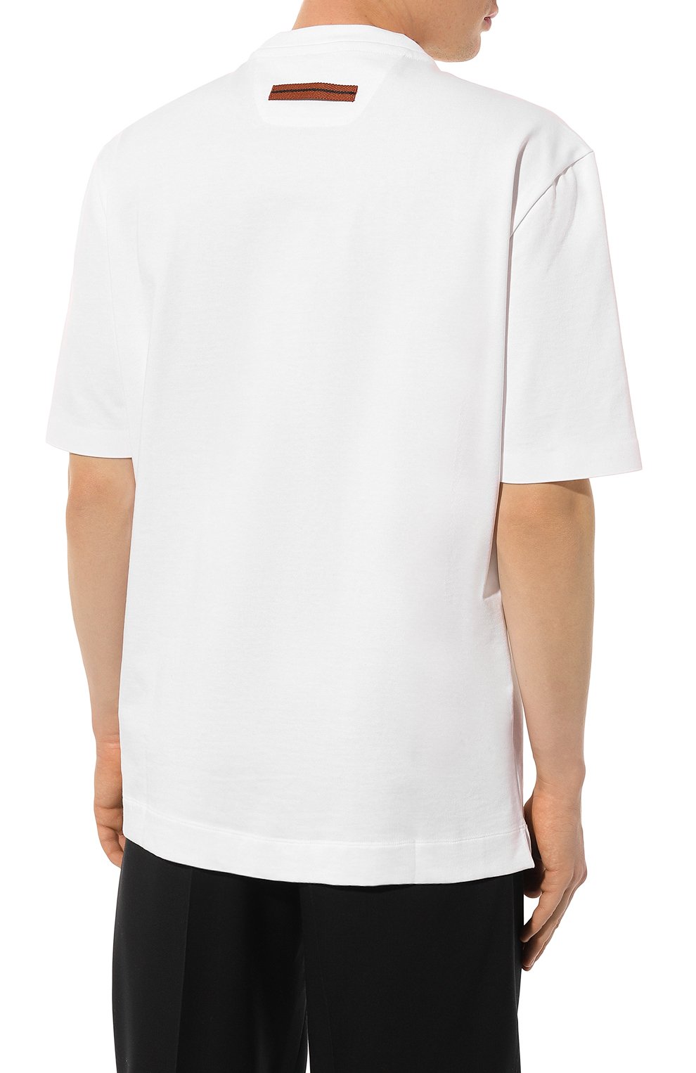 Хлопковая футболка ZEGNA, арт. UC385A6/C785, фото 4