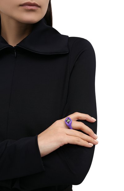 Кольцо LILI ARCHIVE фиолетового цвета по цене 8800 руб., арт. RM40C38S40, фото 2 Кольцо LILI ARCHIVE, арт. RM40C38S40, фото 2
