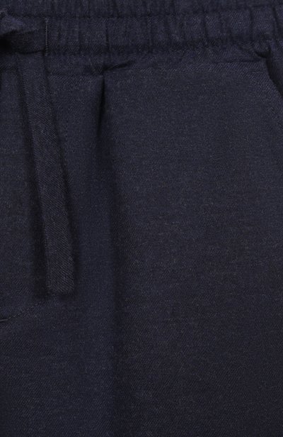 Хлопковые брюки DOLCE & GABBANA темно-синего цвета по цене 39350 руб., арт. L15P50/FU5ZI, фото 3 Хлопковые брюки DOLCE & GABBANA, арт. L15P50/FU5ZI, фото 3