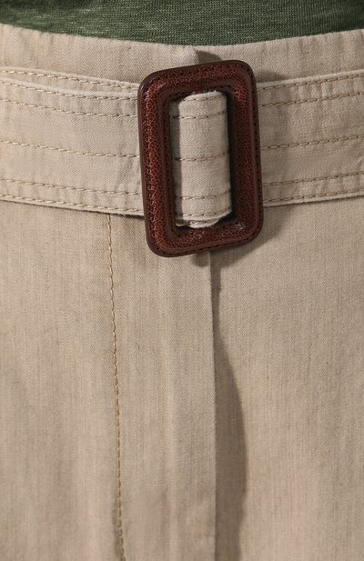 Хлопковые шорты BRUNELLO CUCINELLI светло-бежевого цвета по цене 111000 руб., арт. MQ680P5432, фото 5 Хлопковые шорты BRUNELLO CUCINELLI, арт. MQ680P5432, фото 5