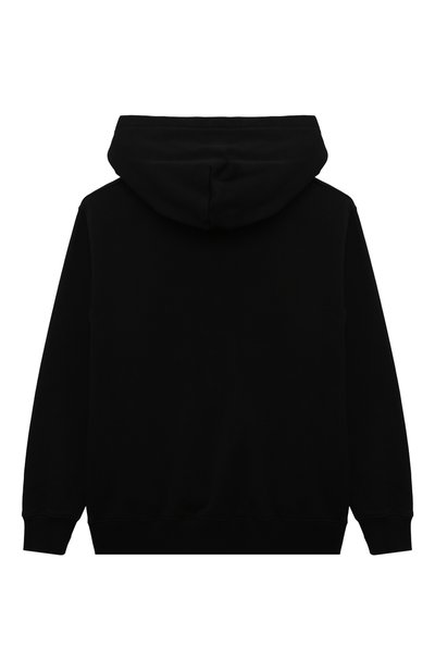 Хлопковое худи OFF-WHITE черного цвета по цене 25200 руб., арт. 0BBB001S24FLE003/12-12+, фото 2 Хлопковое худи OFF-WHITE, арт. 0BBB001S24FLE003/12-12+, фото 2