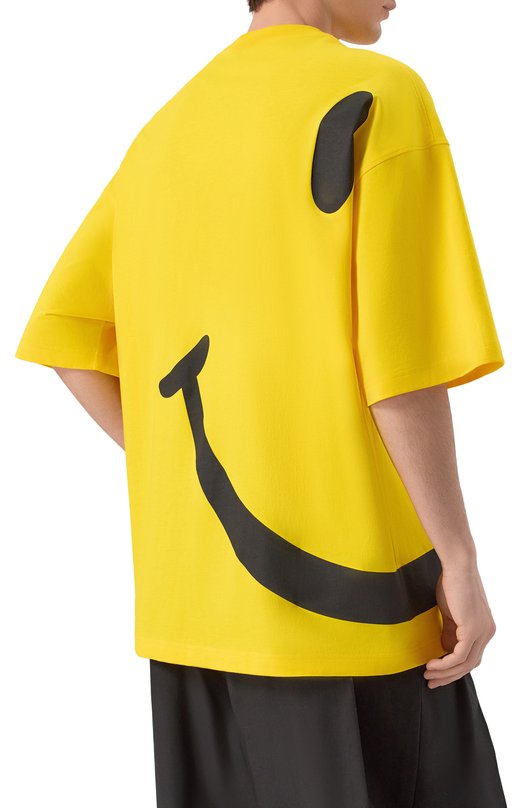 Хлопковая футболка Moschino A0708/0241 Жёлтый  A0708/0241 Фото 4