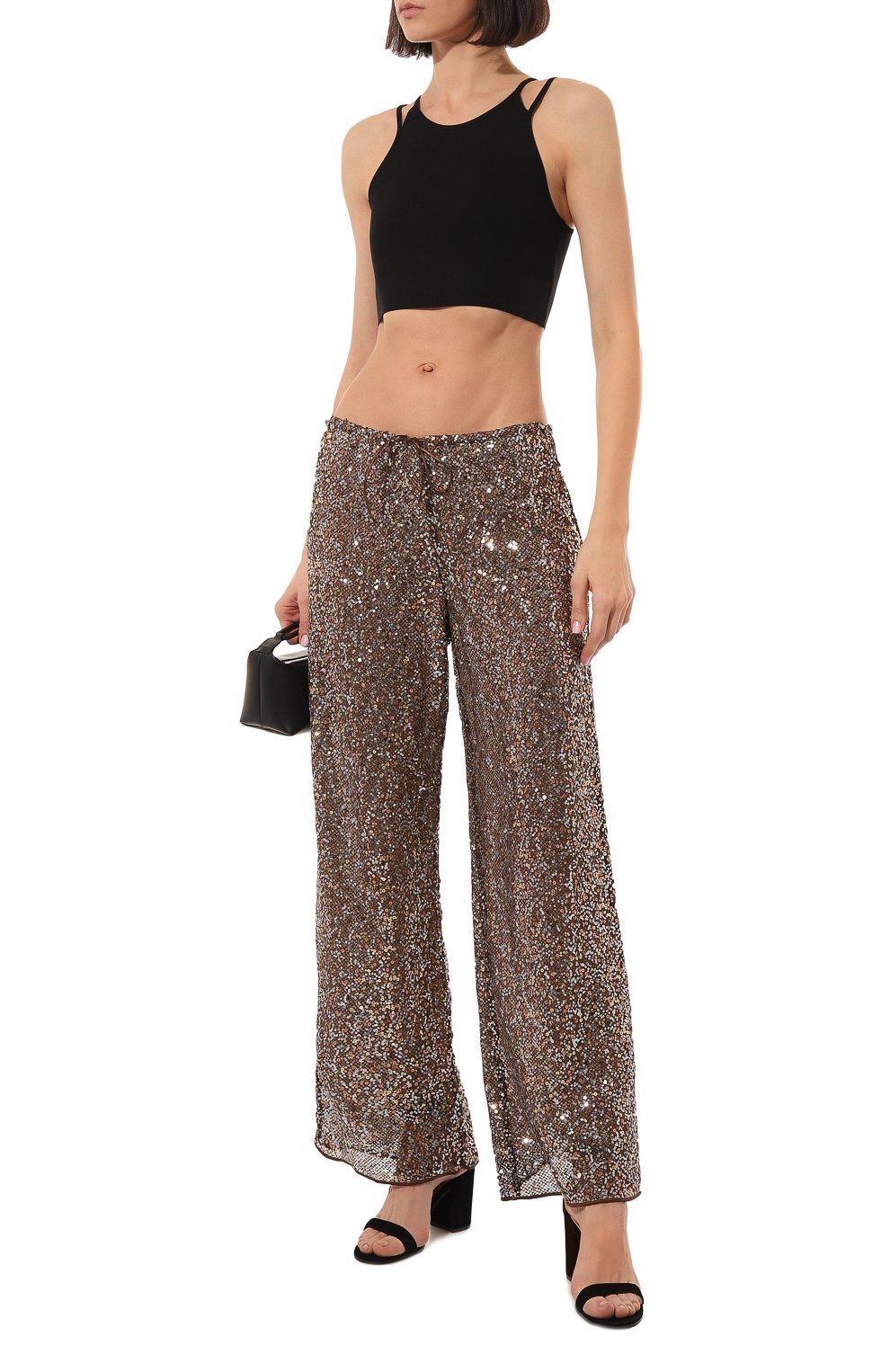 Брюки с отделкой пайетками OSEREE, арт. NPS238, фото 2