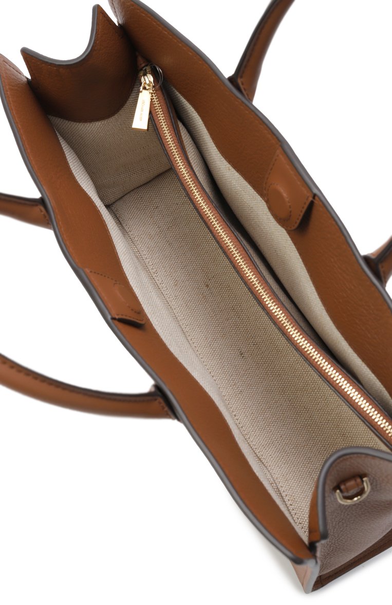 Женская сумка scarlett medium MICHAEL MICHAEL KORS коричневого цвета, арт. 30F4GETS2L | Фото 5 (Материал: Натуральная кожа; Ремень/цепочка: На ремешке; Размер: medium)