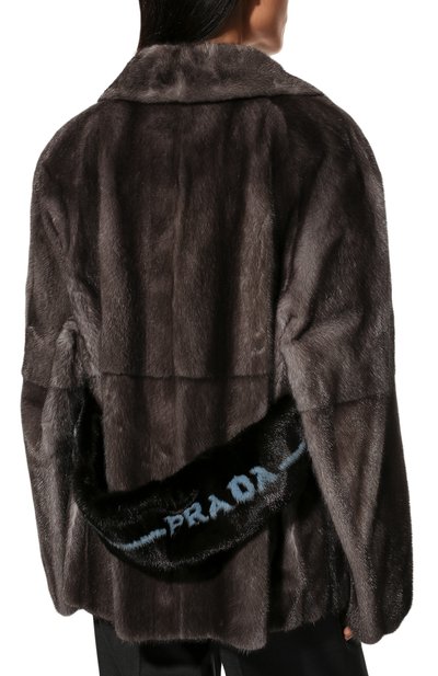 Шуба из меха норки PRADA, арт. 165529-L89-F0031, фото 4