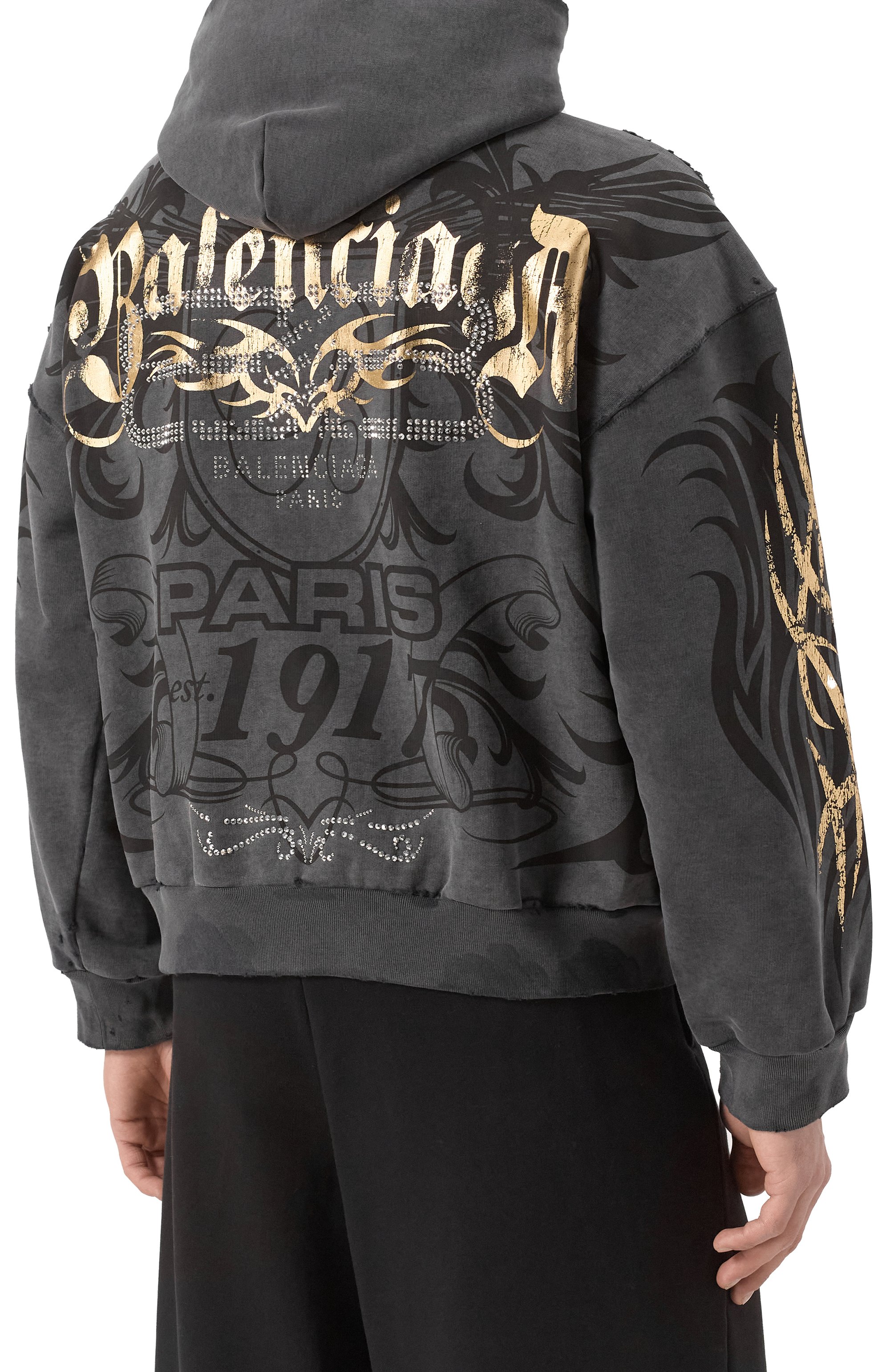 Хлопковая толстовка BALENCIAGA, арт. 803264/TRVR6, фото 4