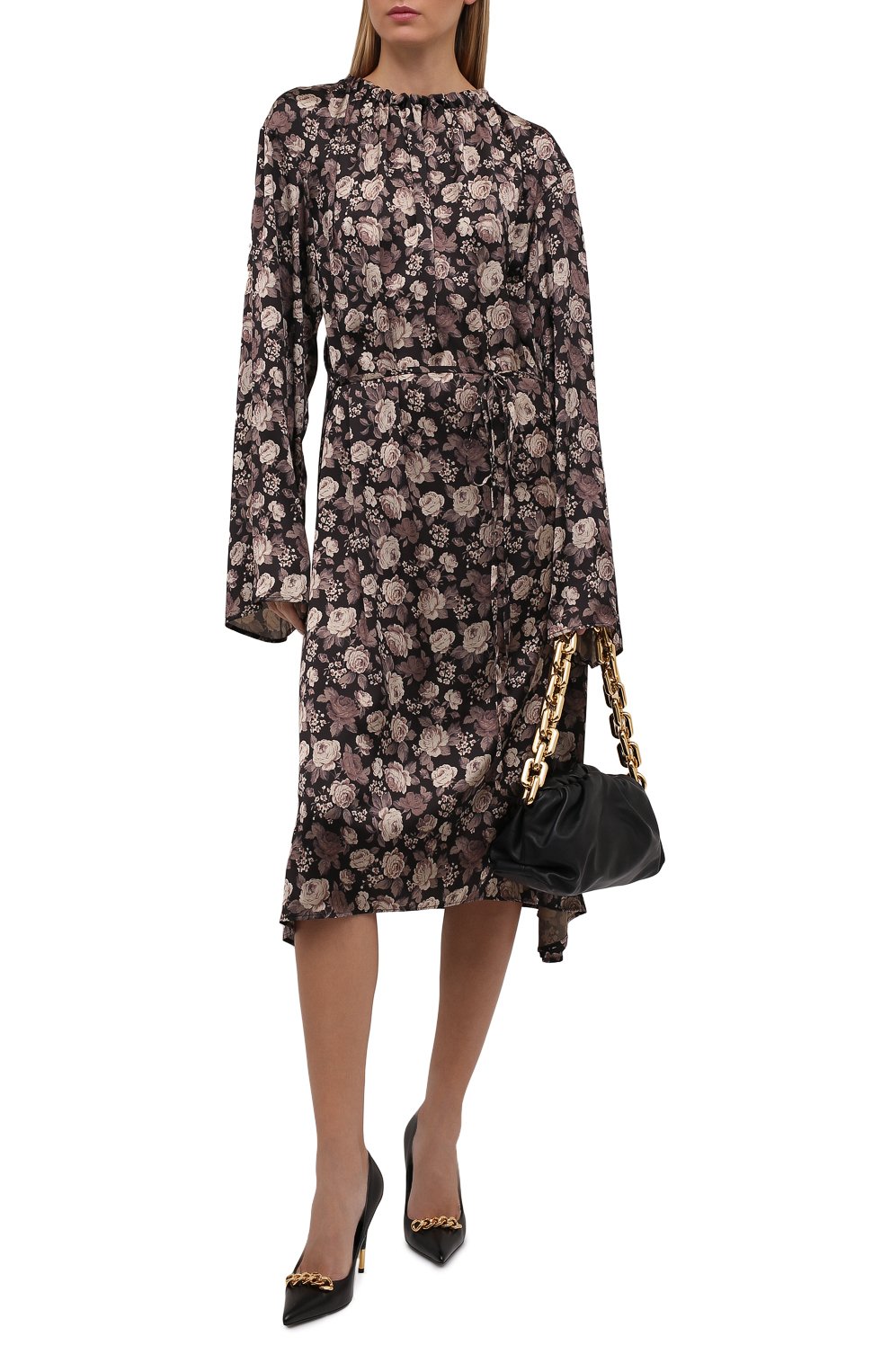 Атласное платье BALENCIAGA, арт. 659084/TLL82, фото 2