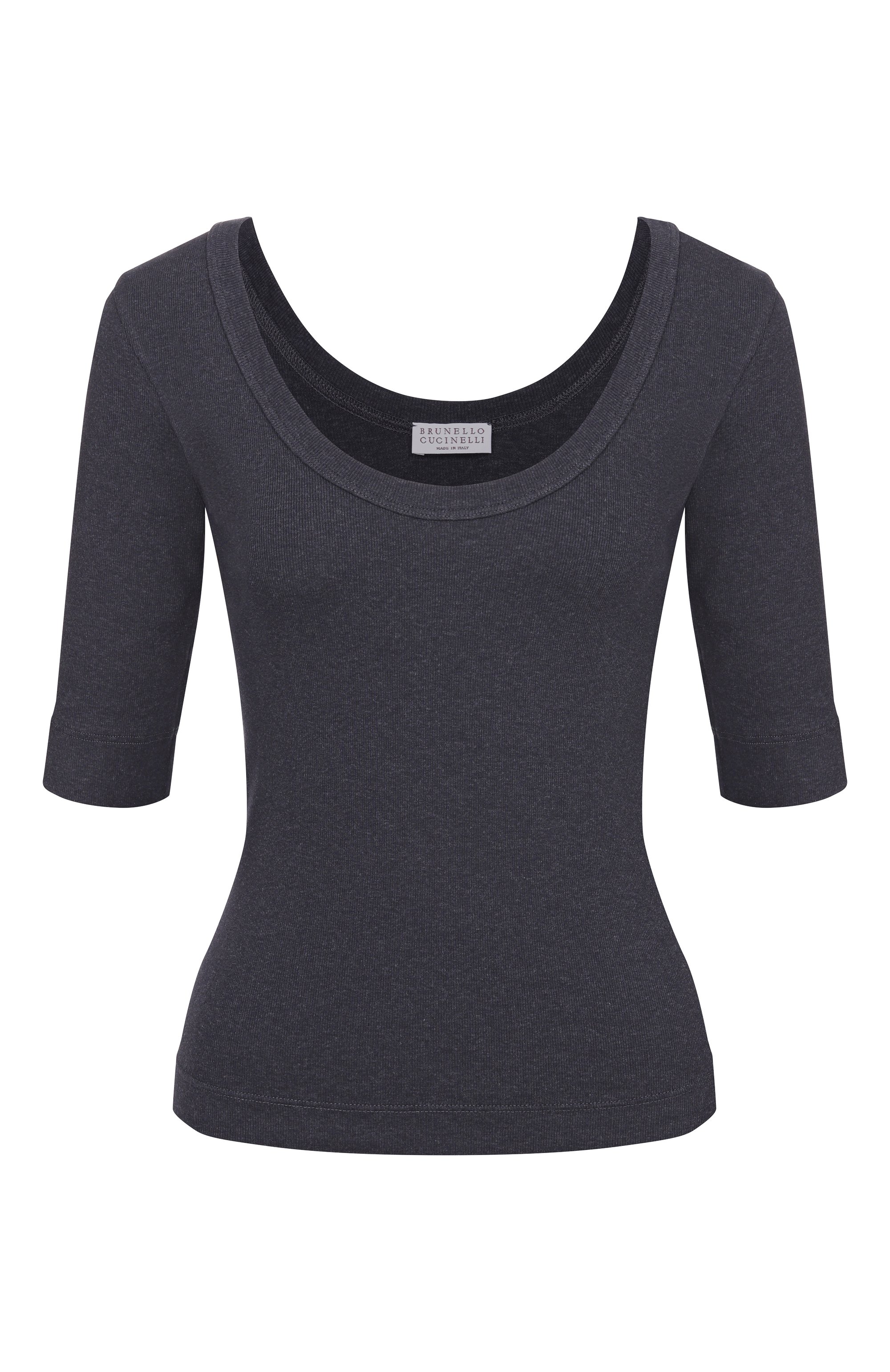 Хлопковая футболка BRUNELLO CUCINELLI, арт. MPTC8FX220, фото 1