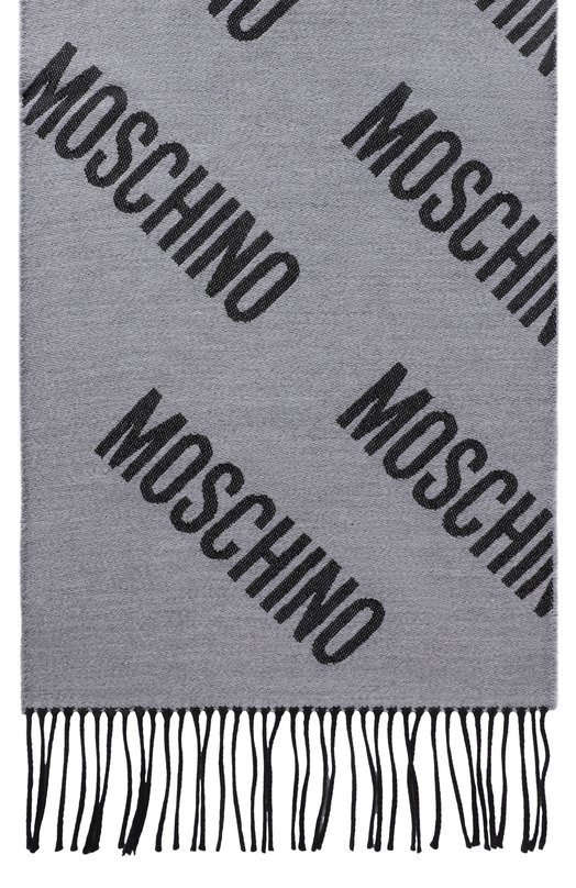 Шерстяной шарф Moschino 50234/M5873 Серый  50234/M5873 Фото 4