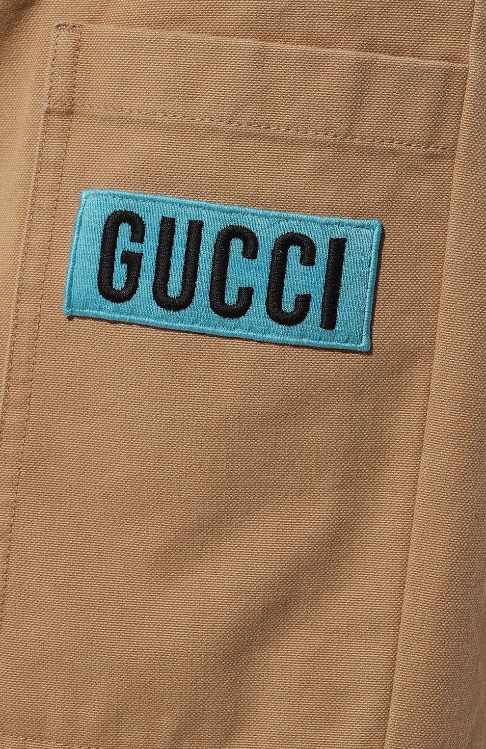 Хлопковые брюки GUCCI бежевого цвета по цене 112320 руб., арт. 669182 ZAHPV, фото 5 Хлопковые брюки GUCCI, арт. 669182 ZAHPV, фото 5