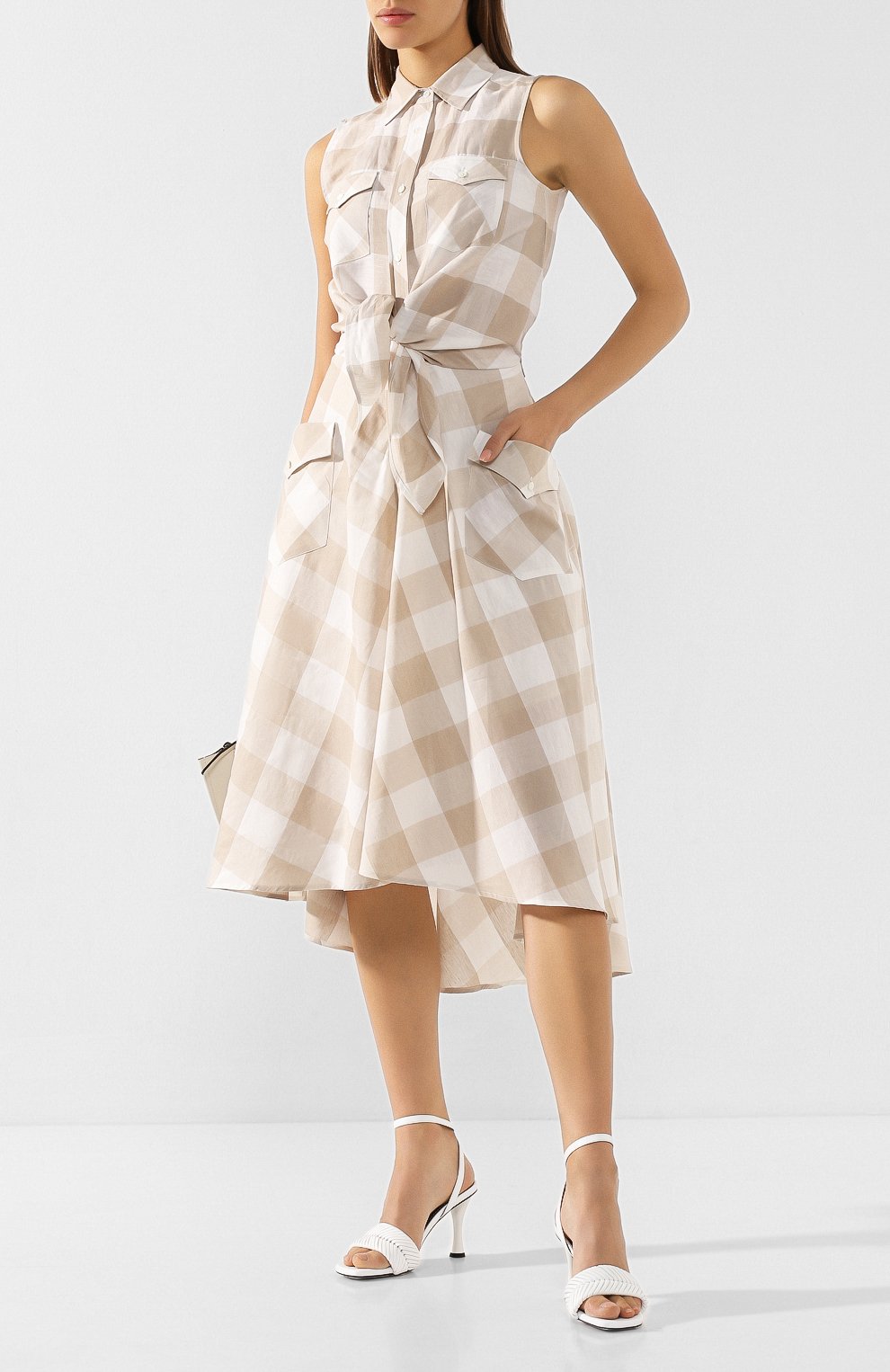 Платье из смеси хлопка и льна SARA ROKA, арт. DRAKE NS/17-SS20, фото 2