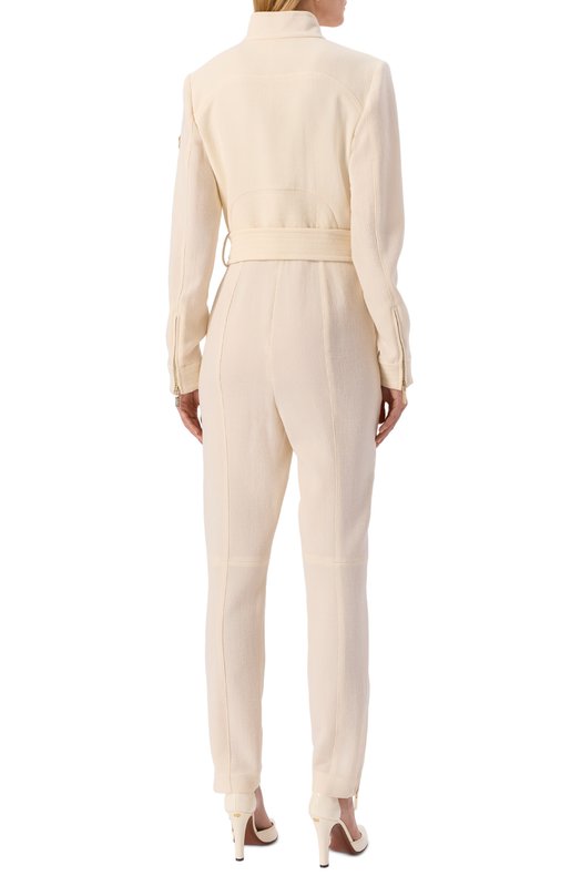 Шерстяной комбинезон Elie Saab JU110NF25/CD020 Кремовый  JU110NF25/CD020 Фото 3