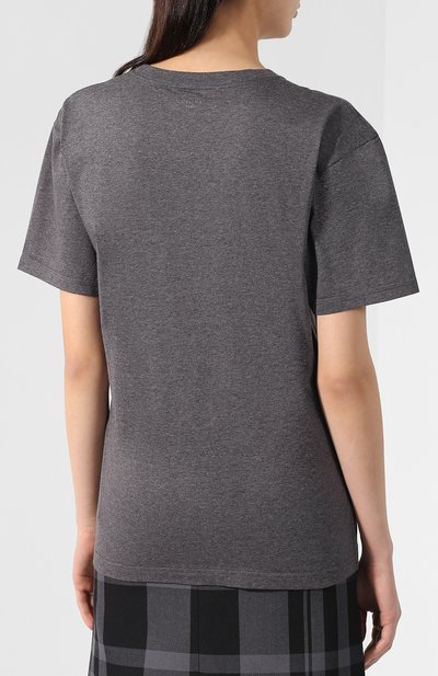 Хлопковая футболка с круглым вырезом CELINE, арт. 23FR7351C, фото 4