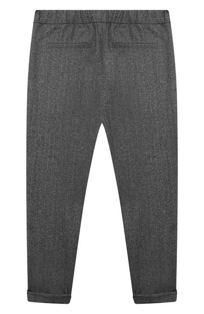 Шерстяные брюки BRUNELLO CUCINELLI темно-серого цвета по цене 52800 руб., арт. BE258P113A, фото 2 Шерстяные брюки BRUNELLO CUCINELLI, арт. BE258P113A, фото 2