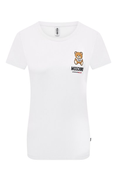 Женская хлопковая футболка MOSCHINO, арт. A1912/9003